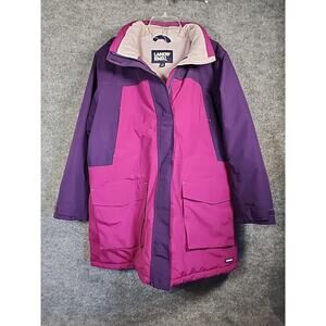LANDS END Squall Waterproof Insulated Parka Jacket Coat Women’s Sz XL